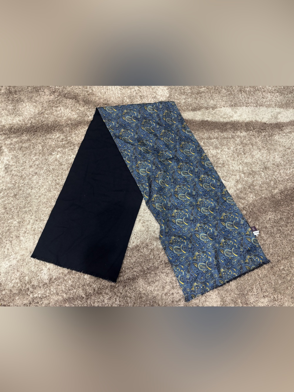John Henric Blue Scarf
Wool Silk - Picture 2 of 5